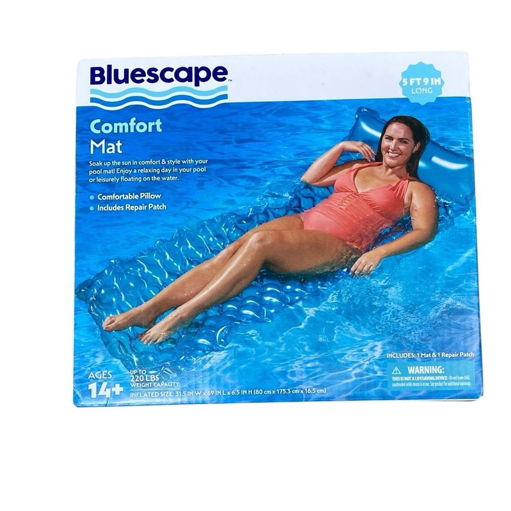 New Bluescape Blue swimming pool floating Comfort Mat